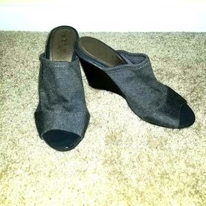 Soft Fabric Wedge Slip-Ons
